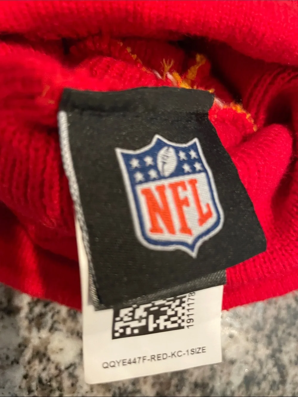 NFL‎ Kansas City Chiefs Knit Beanie Hat Youth OSFM